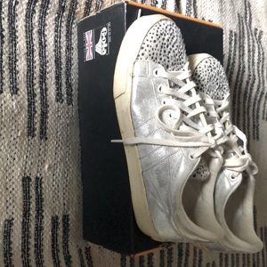 Gola Orchid ll sneakers - cheetah fur and silver. Like New condition